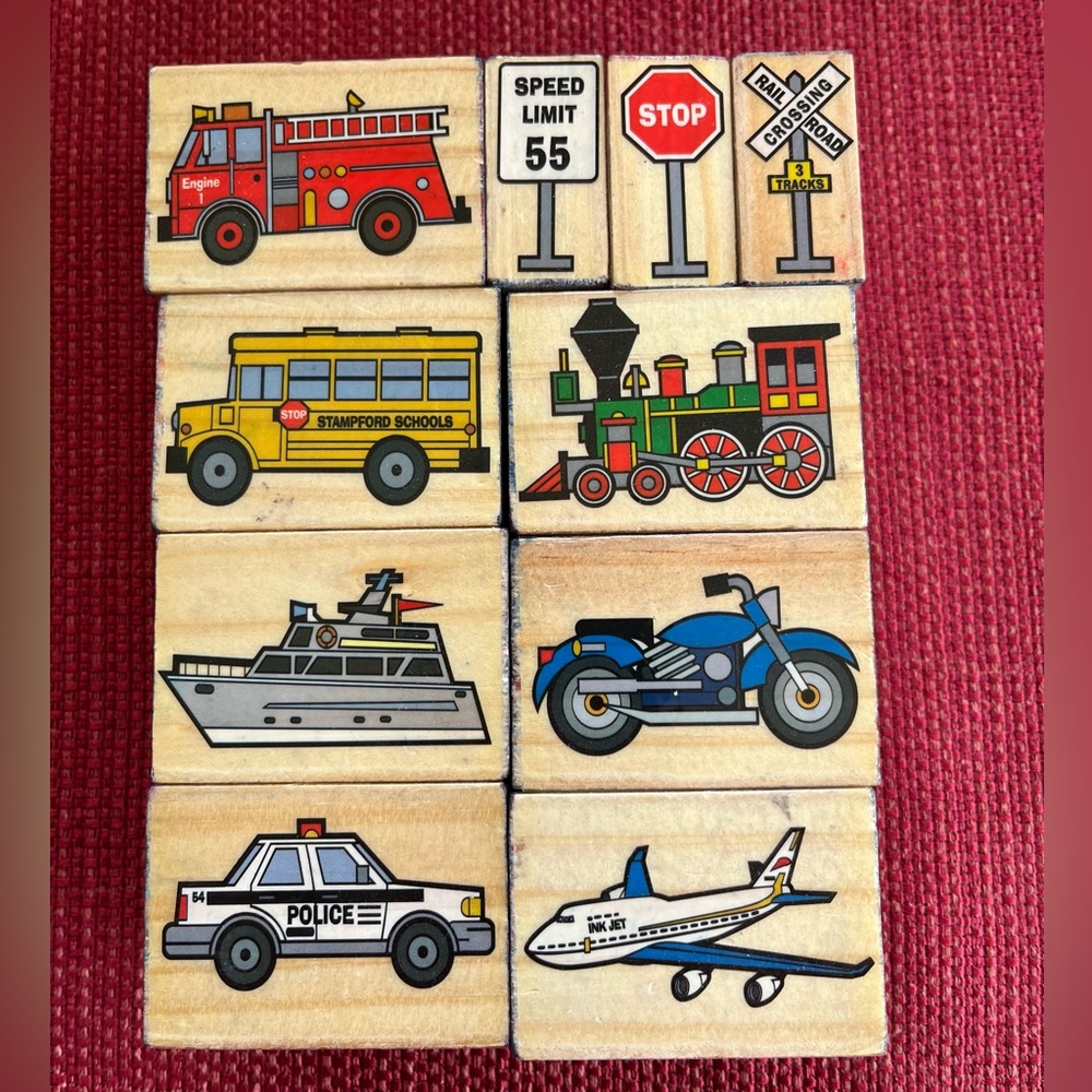 Planes Trains & Automobiles stamp set